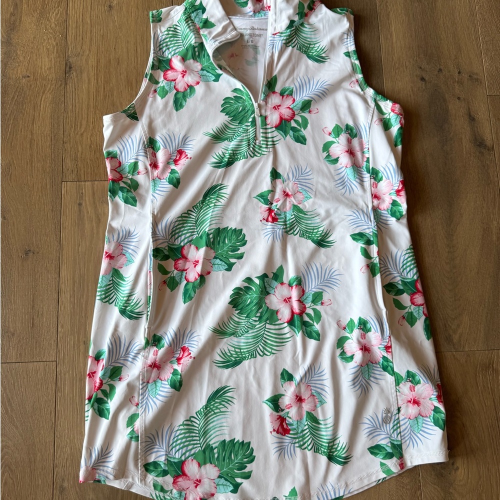 Tommy Bahama Floral Sleeveless Dress with pockets